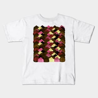 Never Too Much Chocolate - Valentines Day Candy Pattern Kids T-Shirt